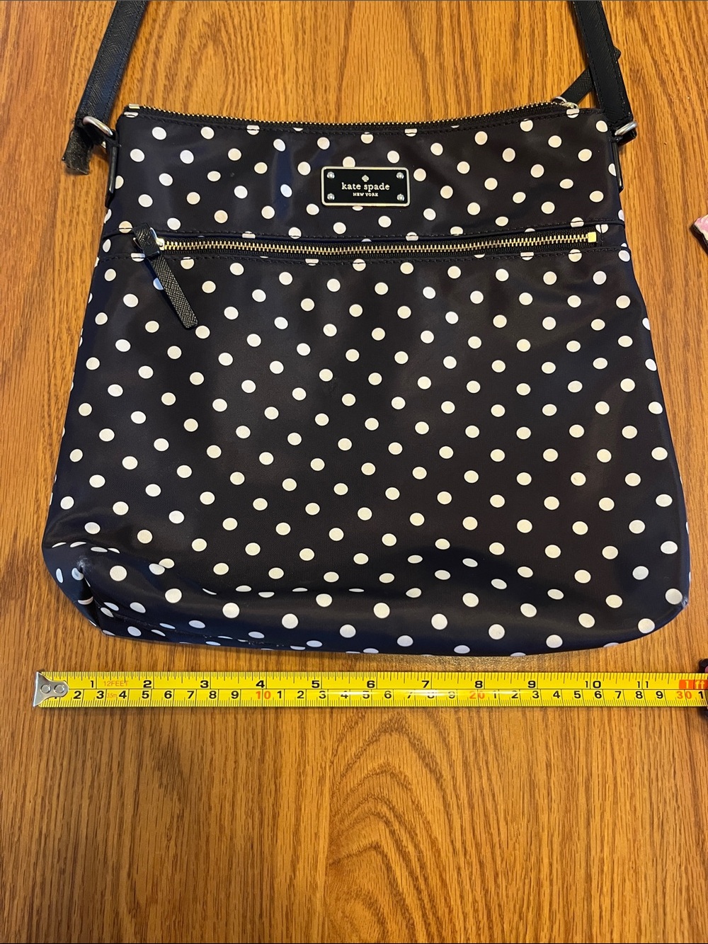 kate spade Black and White Polka Dot Crossbody Bag - Picture 10 of 10